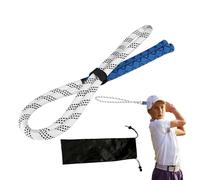 Ayuda de entrenamiento de swing de golf, cuerda de corrección de práctica, equipo deportivo para principiantes, 0.7 pulgadas, herramienta portátil para el hogar, viajes, curso, interior, exterior
