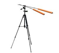 Ayuda de entrenamiento de swing de golf, varillas de alineación ajustables de 360 grados, soporte para smartphone, trípode, equipo de enseñanza para calentar interiores, hogar, patio trasero, campo de