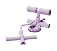 Ayuda de fitness para abdominales y levantamientos de piernas con base de doble ventosa y asas ergonómicas de agarre de espuma (morado)