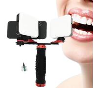 Ayuda de fotografía dental: luz de relleno intraoral con brillo ajustable de 3000 a 6000 K, ángulo de 360° para una toma de fotos óptima