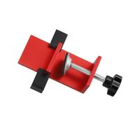 Ayuda de instalación de puerta de armario de aleación de aluminio, soporte de posicionamiento de precisión para montaje en panel de armario, herramienta de bloqueo roja con un solo clic