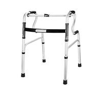 Ayuda de movilidad de aluminio ligero, andador geriátrico plegable con bolsa de transporte, marco para caminar, altura ajustable, reposabrazos de bastón de cuatro patas para adultos mayores,