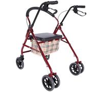 Ayuda De Movilidad Para Caminar Plegable, Andador, Andador, Carrito De Compras Con Asiento Y Freno De Mano, Para Personas Mayores Con Discapacidad Andador Con Ruedas