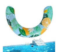 Ayuda de natación curvada profesional, 75 x 50 cm, salón inflable, rápido con función de estabilidad, hardware de vinilo duradero, accesorio de vacaciones con estilo náutico, juguete de agua para