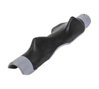 Ayuda de preparación para el swing para golfistas que buscan construir confianza en el agarre a través de la orientación física en los ejes del palo durante el calentamiento y los ejercicios de