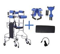 Ayuda de rehabilitación para caminar, soporte plegable de altura ajustable para entrenamiento de extremidades inferiores de adultos, equipo de movilidad plegable