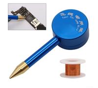Ayuda de soldadura de chip para bolígrafo de alambre de puente para 0.For 02mm para PCB Link Line Reel Soldering Repair Mobile Phone Logic Board Herramienta auxiliar para controlado para aplicación de