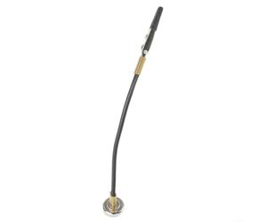 Ayuda de soldadura de metal con manguito de goma, soporte ajustable para pinzas de cocodrilo, resistente al calor, tercera mano para reparación electrónica y modelismo, 250 mm (150 mm)