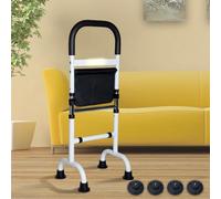 Ayuda de soporte ajustable para ancianos, soporte de sofá con luz nocturna y dos juegos de bases, ayuda de movilidad para adultos mayores y otras personas que necesitan ayuda adicional, puede soportar