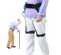Ayuda ergonómica para caminar, entrenador de rehabilitación ajustable, reduce el esfuerzo en un 30%, soporte de movilidad para adultos y ancianos (pequeño/azul)