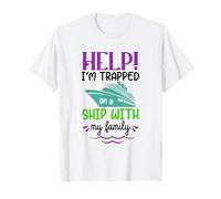Ayuda Estoy atrapado en un barco con mi familia divertido crucero Camiseta