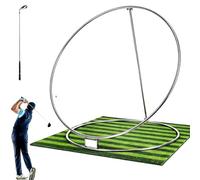 Ayuda for el Entrenamiento de Golf,con oscilación Ajustable de 10niveles, Anillo de 2m y Anillo de 1,8m,for Corregir el Agarre,la Postura, la Postura y la posición de la dirección
