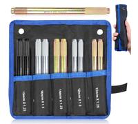 Ayuda Montaje Ruedas Pasador de Guía de Rueda 10PCS M12x1.5 M12x1.25 M14x1.5 M14x1.25 M15x1.25 Herramienta de Guía de Pasador Perno Universal De La Alineación Compatible con Vehículos Europeos (10)