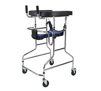Ayuda para Caminar Andador para Adultos Ayuda para Caminar para discapacitados, Entrenamiento de infarto Cerebral Cerebral, Altura Ajustable,B
