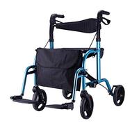 Ayuda para caminar Ayuda para la movilidad Andador con asiento, Carro plegable Andador Andador Carrito de la compra Ayuda para la movilidad para caminar Carrito de la compra para adultos, personas ma