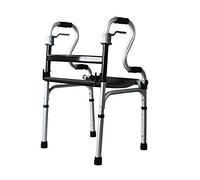 Ayuda para caminar con cojín, dispositivo para discapacitados, plegable, ajustable, de aleación de aluminio, para personas mayores