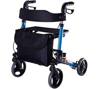 Ayuda para caminar con movilidad de aluminio, estructura para caminar plegable y ligera, andador para personas mayores con altura ajustable, andador para personas mayores, pequeño regalo