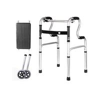 Ayuda para caminar con ruedas y ajuste de altura plegable estándar .99 Botón de aluminio liviano para duplicar la comodidad