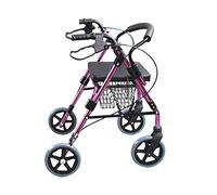 Ayuda para caminar de aleación de aluminio, andador auxiliar plegable antideslizante de cuatro esquinas