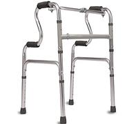 Ayuda para caminar de aleación de aluminio, muletas de cuatro patas, ayuda para caminar, adecuada para caminantes mayores