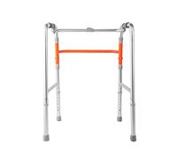 Ayuda para caminar Marco para caminar ajustable Aluminio liviano plegable Alfombrilla antideslizante ajustable en altura de seis velocidades Soporte de peso 100 kg para personas mayores discapacitada