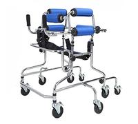 Ayuda para caminar para niños discapacitados con ruedas Andador con ruedas para rehabilitación infantil, con asiento acolchado para niños, adolescentes, altura ajustable, B (C)