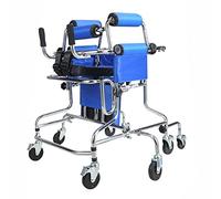 Ayuda para caminar para niños discapacitados con ruedas Andador de rehabilitación infantil, con asiento acolchado para niños, adolescentes, altura ajustable, C (E)