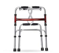Ayuda para Caminar Plegable Andador Plegable para discapacitados y Ancianos Polea Bastón de Cuatro Patas Andador de rehabilitación Fijo Doble La Comodidad Esperanzadora
