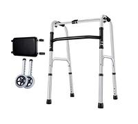 Ayuda para caminar, plegable, liviano, de aluminio, con altura ajustable, andador, bastón para personas mayores, discapacitados, andador para personas mayores que comparten