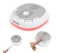 Lionelo BabyNap Máquina de Ruido Blanco Bebé, 20 Sonidos y Luz Nocturna | 11 Colores, Temporizador 15/30/60 min, Batería hasta 24 h, Función LoveBeat, Portátil, ideal para viajes y lactancia