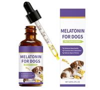 Ayuda para Dormir Cachorros | 60ML De Suplementos Naturales,Gotas para El Sueño De Perros | para Razas Pequeñas Medianas y Grandes Tensión Corporal Alimentación Dormitorio Noche Viaje Hogar