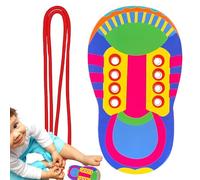 Ayuda para enseñar cordones - Entrenador educativo de encuadernación de zapatos, dispositivo de ejercicios de color a base de agua | Actividad para desarrollar habilidades de aprendizaje de nudos para