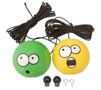 Ayuda para Estacionar Pelotas de Tenis en Garaje, Ayuda para Estacionar en Garaje, Ojos Grandes Lindos y Divertidos Ayudan con Cuerda, Sistema de guía de Topes de Bola Doble, Accesorios para automóvi