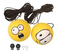 Ayuda para estacionar pelotas de tenis en garaje, Ayuda para estacionar en garaje, Ojos grandes lindos y divertidos ayudan con cuerda, Sistema de guía de topes de bola doble, Accesorios para automóvi