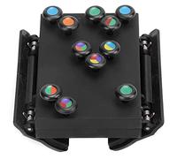 Ayuda Para Guitarra, Afinador Cromático Fácil De Recordar, 6 Colores Arcoíris Con Abrazadera Trasera Para Tocar La Guitarra