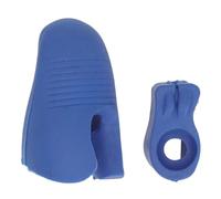 Ayuda para la Enseñanza de Sujeción de Arco, Corrector de Agarre de Arco de Violín de Postura Correcta Reutilizable Portátil 2 Piezas de Silicona para Entrenamiento (BLUE)