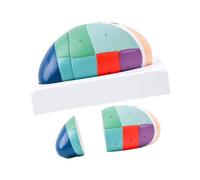 Ayuda para la enseñanza en, pantalla de anatomía del tálamo ampliada con secciones de PVC desmontables, guía de revisión de estudios numerada Modelo de anatomía del tálamo Pantalla de Ayuda