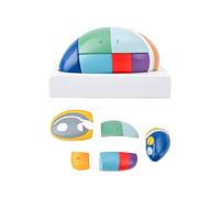 Ayuda para la enseñanza en, pantalla de anatomía del tálamo ampliada con secciones de PVC desmontables, guía de revisión de estudios numerada Modelo de anatomía del tálamo Pantalla de Ayuda