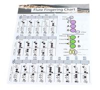 Ayuda para la Tabla de Acordes con Dedos de Flauta para Principiantes, Accesorios para Instrumentos de 56x40 Cm para Práctica, Jazz y Música alternativa. Controles web: Gráfico