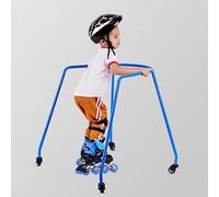 Ayuda para patinadores principiantes - Entrenador ligero de 4 ruedas con equipo de protección para niños que aprenden a patinar