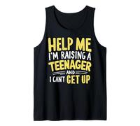 Ayúdame Estoy criando a un Adolescente y no Puedo levantarme Adolescente Papá Camiseta sin Mangas