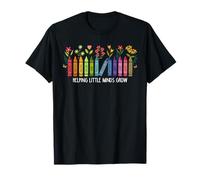 Ayudando a Little Minds a crecer al maestro de regreso a clases el primer día Camiseta