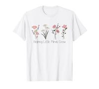 Ayudando a Little Minds a Crecer Lindo Agradecimiento al Maestro Floral Camiseta
