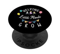 Ayudando a Little Minds Grow Flower Maestra de Escuela Primaria PopSockets PopGrip Adhesivo