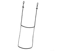 Ayudante de caza y escalada de un solo paso para cuerda trenzada, pie de escalera para ascender, correa de árbol, escalón, equipo de aventura al aire libre, negro, 5 mm x 1,5 m (5 mm x 1,5 m)
