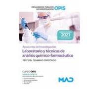 Ayudante De Investigación De Los Organismos Públicos De Investigación. Laboratorio Y Técnicas De Análisis Químico-farmacéutico. Test Del Temario Específico