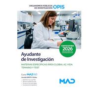 Ayudante de Investigación de los Organismos Públicos de Investigación. Materias Específicas área global A2. Vida. Temario y test