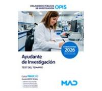 Ayudante De Investigación. Test Materias Comunes. Organismos Públicos
