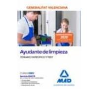 Ayudante de limpieza de la Administración de la Generalitat Valenciana. Temario específico y test