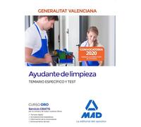 Ayudante de limpieza de la Administración de la Generalitat Valenciana. Temario específico y test